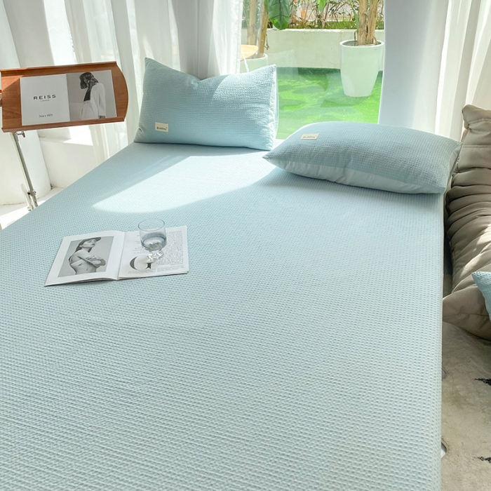 91家纺网 家纺一手货源 找家纺 （总）澳梵家居 2023新品全棉华夫格床单单品