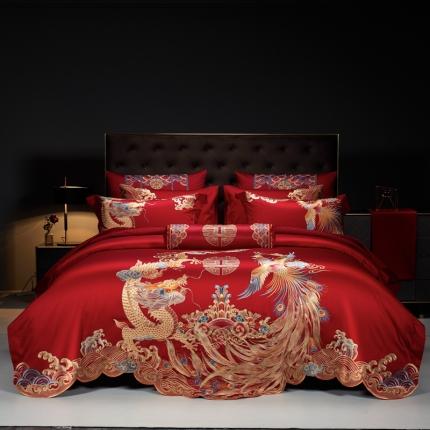 91家纺网 家纺一手货源 找家纺 缔缦 2023新款Wedding高端婚庆系列至尊龙凤