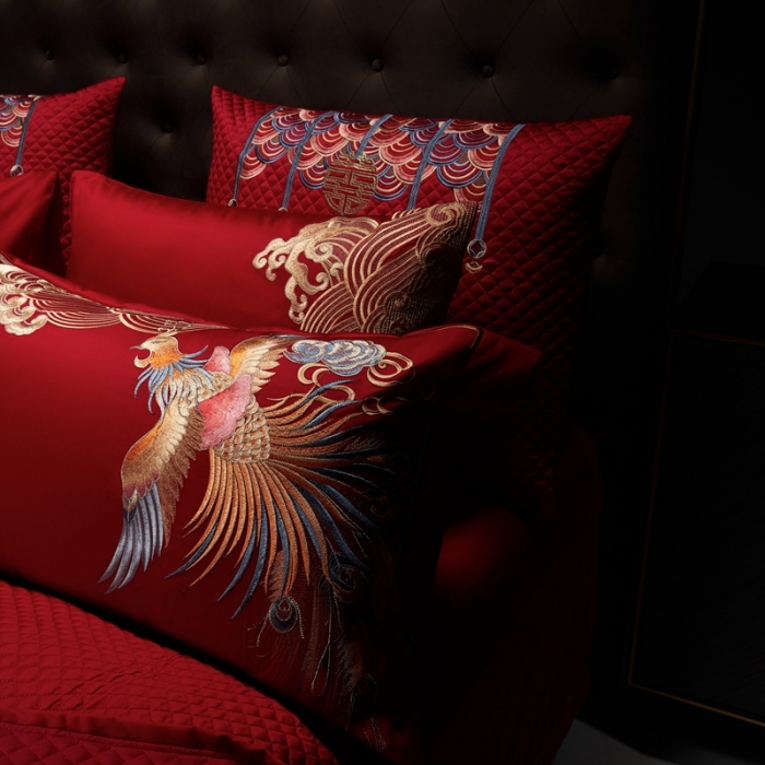 91家纺网 家纺一手货源 找家纺 缔缦 2023新款Wedding高端婚庆系列至尊龙凤