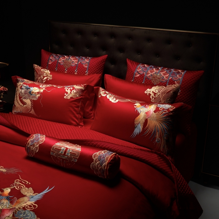 91家纺网 家纺一手货源 找家纺 缔缦 2023新款Wedding高端婚庆系列至尊龙凤