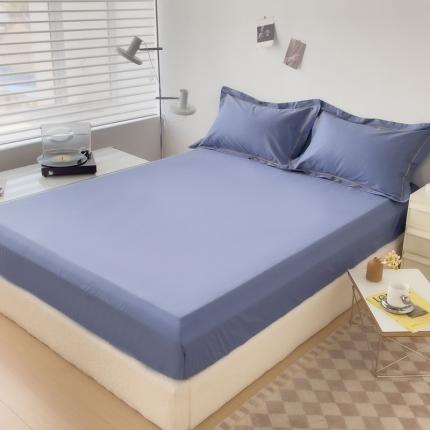 91家纺网 家纺一手货源 找家纺 （总）2025床笠全棉纯色床笠双拼简约床笠三件套可定制