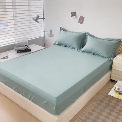 91家纺网 家纺一手货源 找家纺 （总）2025床笠全棉纯色床笠双拼简约床笠三件套可定制