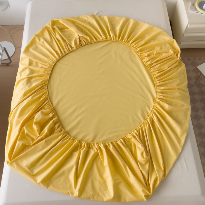 91家纺网 家纺一手货源 找家纺 （总）2025床笠全棉纯色床笠双拼简约床笠三件套可定制