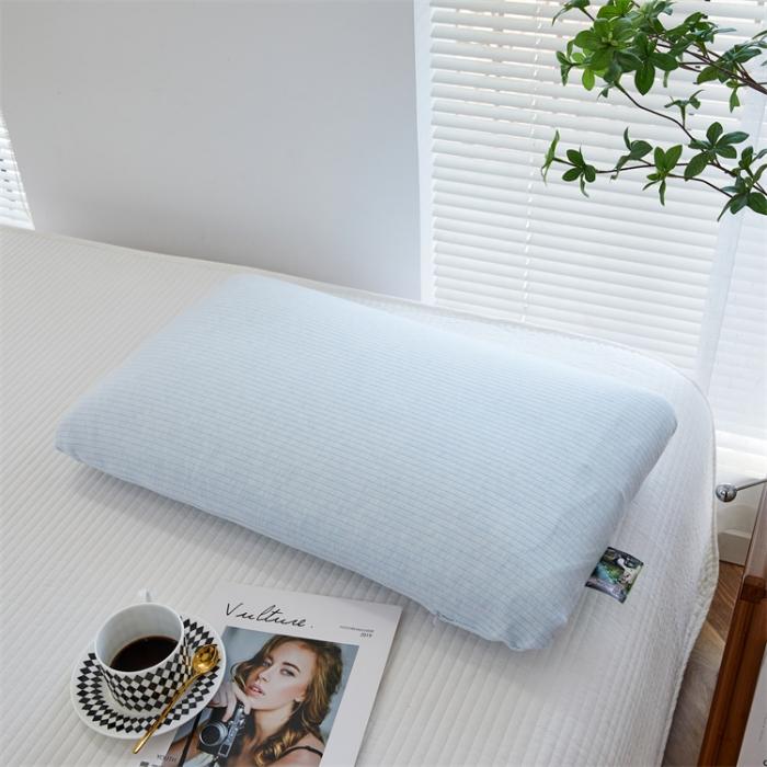 91家纺网 家纺一手货源 找家纺 新款天然乳胶枕头面包款式乳胶枕芯全棉面料40*70大面包四件套配套枕芯