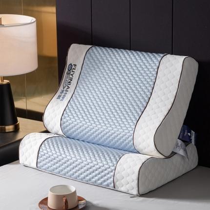 其乐 2023新款水立方凉豆豆枕 蓝豆豆（40*60*10/12）