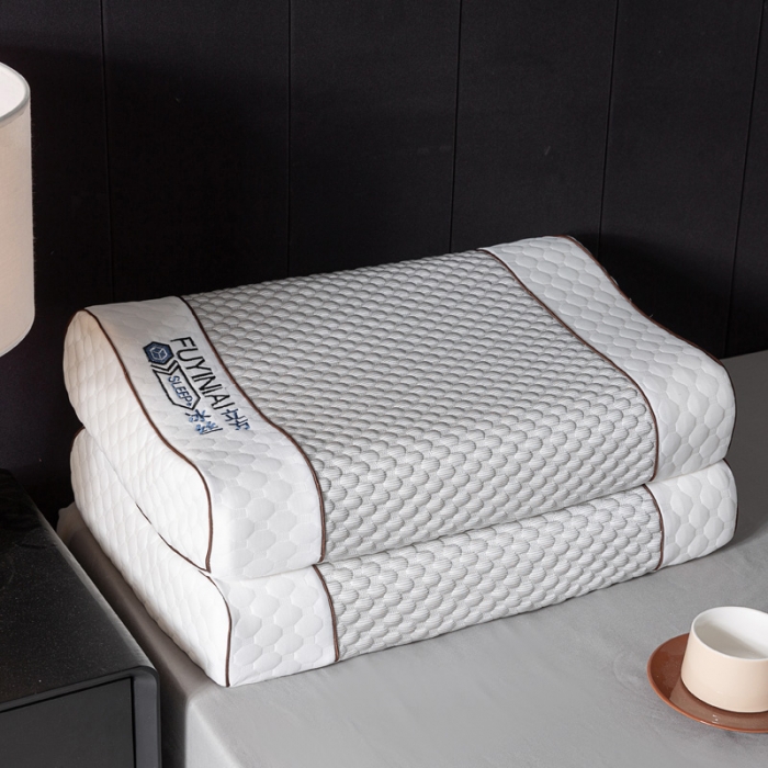 91家纺网 家纺一手货源 找家纺 其乐 2023新款水立方凉豆豆枕 灰豆豆（40*60*8/10）