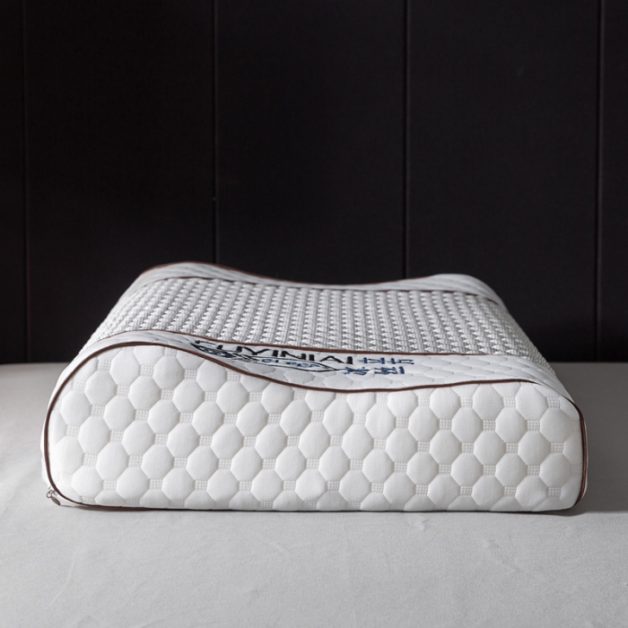 91家纺网 家纺一手货源 找家纺 其乐 2023新款水立方凉豆豆枕 灰豆豆（40*60*8/10）