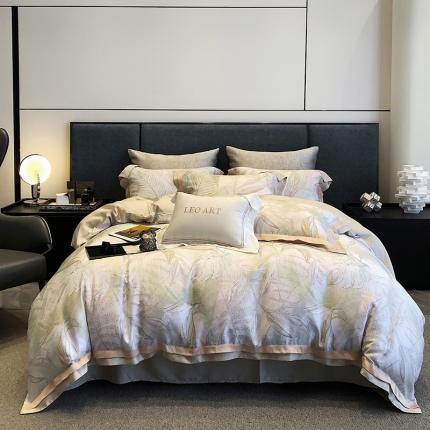 涞澳 2023新款 天丝印花四件套夜曲-灰