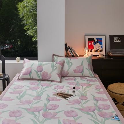 91家纺网 家纺一手货源 找家纺 柚子2023款冰藤席 紫郁生活