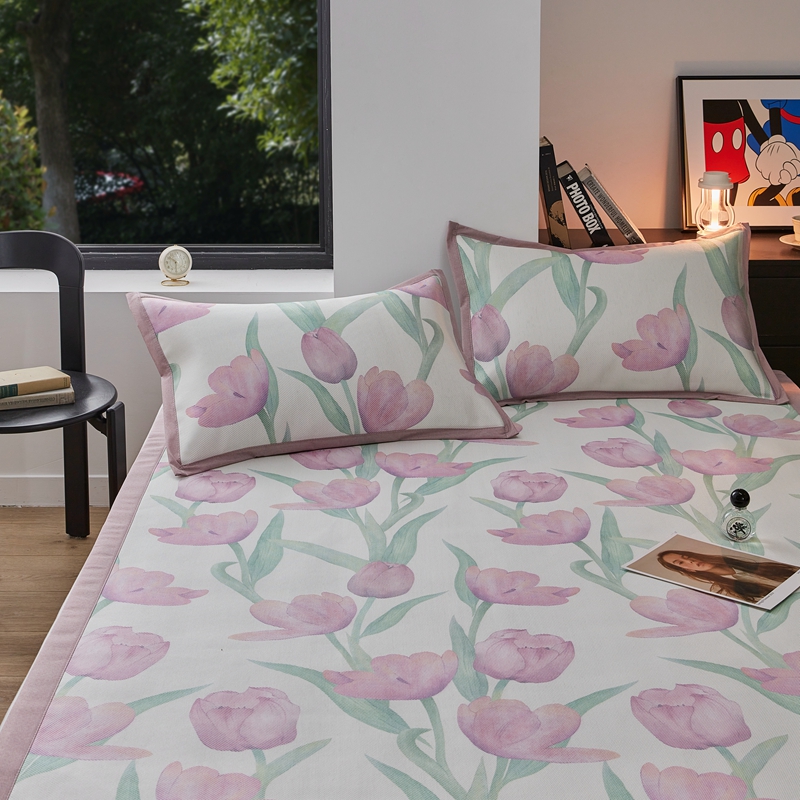 91家纺网 家纺一手货源 找家纺 柚子2023款冰藤席 紫郁生活