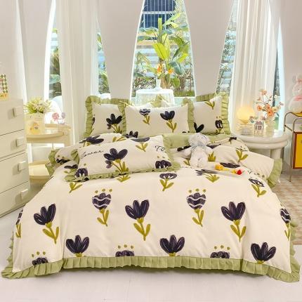 91家纺网 家纺一手货源 找家纺 （总）优逸2025韩版公主风床裙款床单款四件套