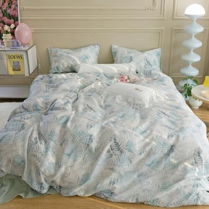 91家纺网 家纺一手货源 找家纺 （总）千朵 2023新款莱赛尔纤维冰激凌系列四件套（一）