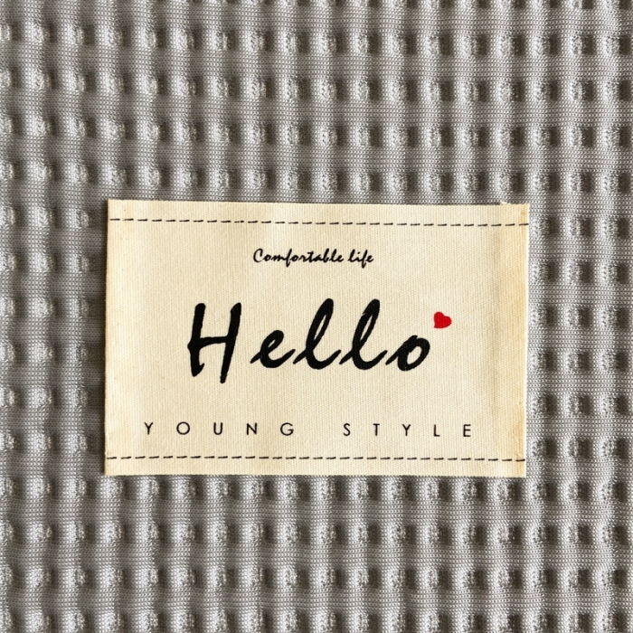 91家纺网 家纺一手货源 找家纺 吉象家纺 2023新款A类华夫格软席凉感席套件 华夫格高级灰