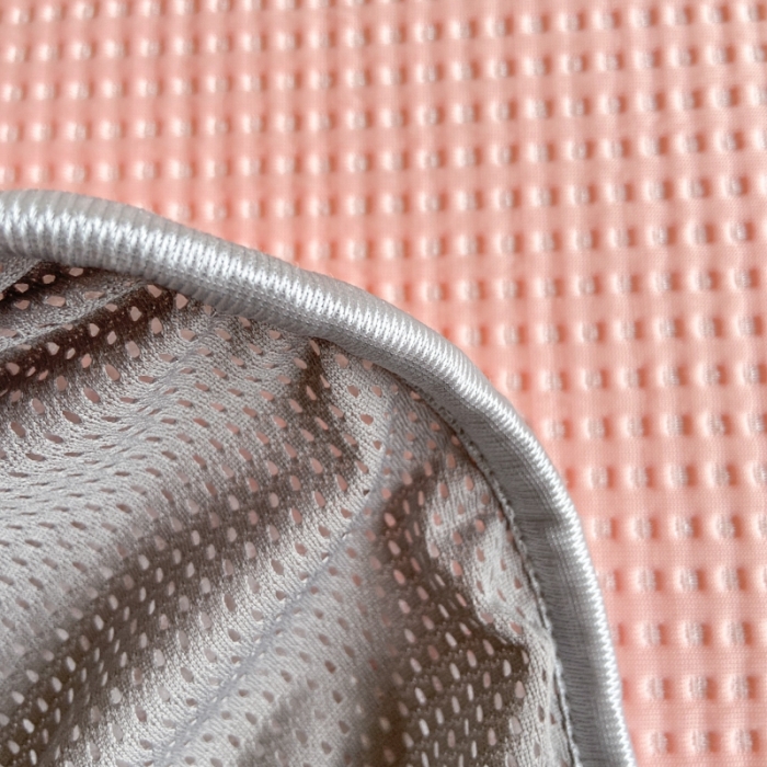 91家纺网 家纺一手货源 找家纺 吉象家纺 2023新款A类华夫格软席凉感席套件 华夫格少女粉玉