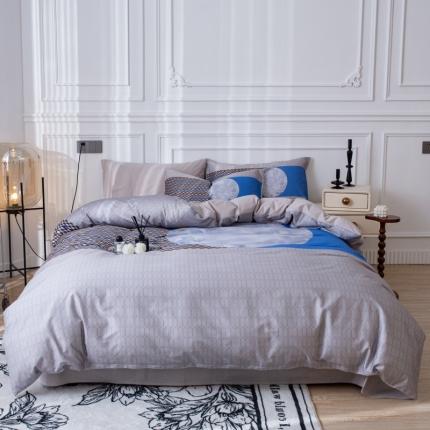 91家纺网 家纺一手货源 找家纺 （总）安莱生活 2023新款长绒棉数码大版数码印花居家高级风四件套