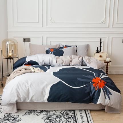 91家纺网 家纺一手货源 找家纺 （总）安莱生活 2023新款长绒棉数码大版数码印花居家高级风四件套