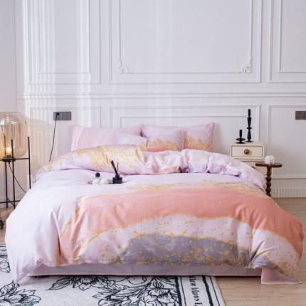 91家纺网 家纺一手货源 找家纺 （总）安莱生活 2023新款长绒棉数码大版数码印花居家高级风四件套