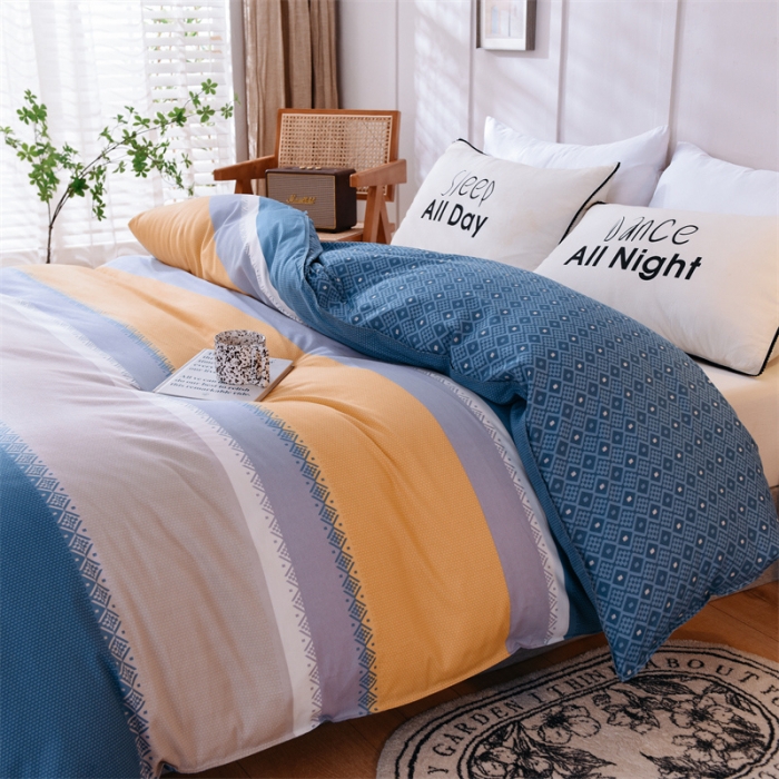 91家纺网 家纺一手货源 找家纺 多品 2023新款12868全棉印花单被套系列第二批 时光隧道