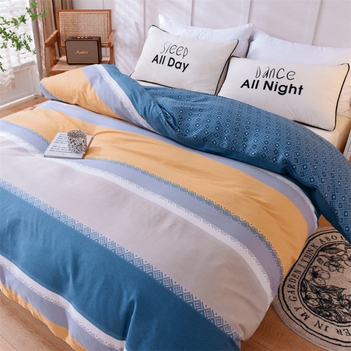 91家纺网 家纺一手货源 找家纺 多品 2023新款12868全棉印花单被套系列第二批 时光隧道