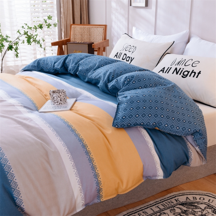 91家纺网 家纺一手货源 找家纺 多品 2023新款12868全棉印花单被套系列第二批 时光隧道