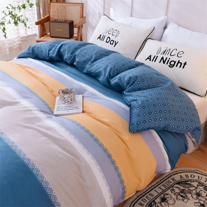 91家纺网 家纺一手货源 找家纺 多品 2023新款12868全棉印花单被套系列第二批 时光隧道