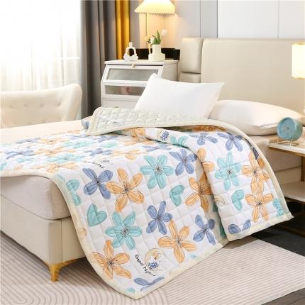 91家纺网 家纺一手货源 找家纺 东宇床垫 2023新款全棉印花棉花床垫 富贵花开