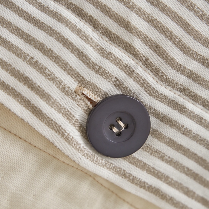 91家纺网 家纺一手货源 找家纺 时年 2023新款全棉母婴级有氧双层纱纽扣工艺款四件套-场景一 休闲时代-桔