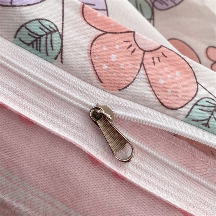 91家纺网 家纺一手货源 找家纺 多品家纺 2023新款12868全棉印花四件套系列第二批 春暖花开—粉