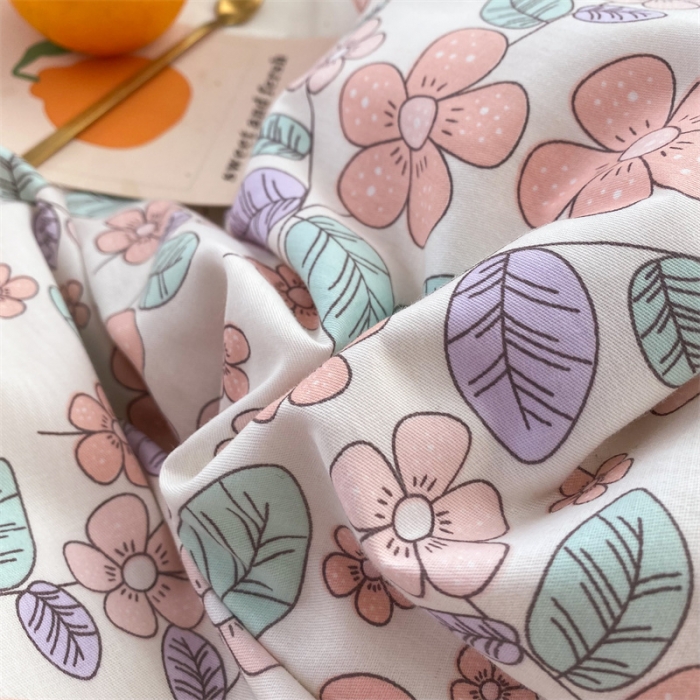 91家纺网 家纺一手货源 找家纺 多品家纺 2023新款12868全棉印花四件套系列第二批 春暖花开—粉