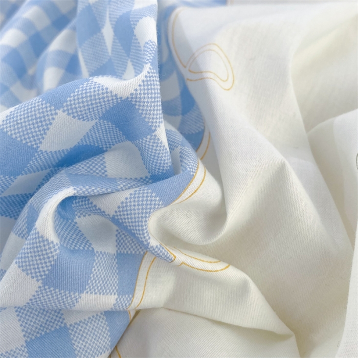 91家纺网 家纺一手货源 找家纺 多品家纺 2023新款12868全棉印花四件套系列第二批 花之恋—蓝