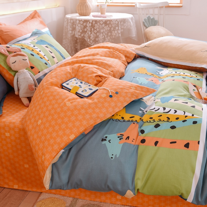 91家纺网 家纺一手货源 找家纺 多品家纺 2023新款12868全棉印花四件套系列第二批 鹿可可