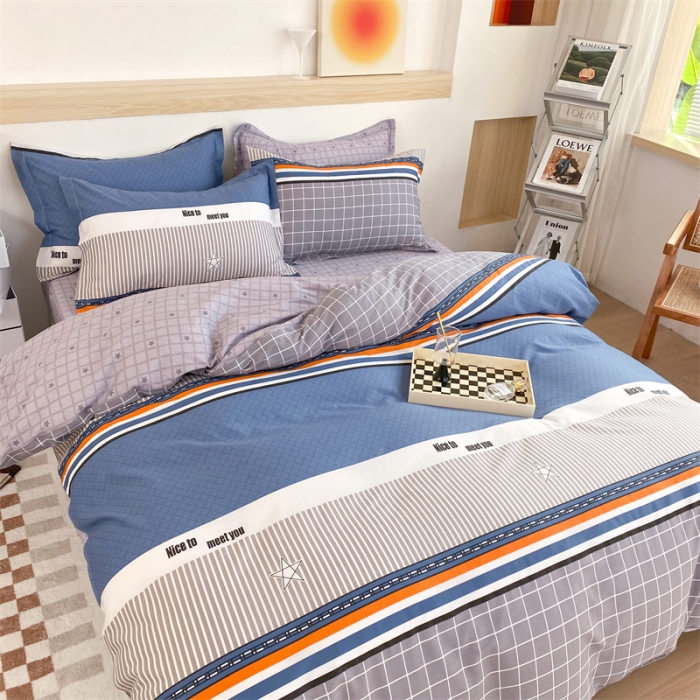 91家纺网 家纺一手货源 找家纺 多品家纺 2023新款12868全棉印花四件套系列第二批 时尚青春