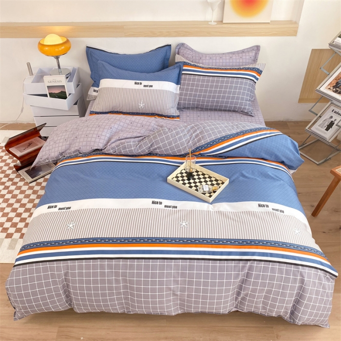 91家纺网 家纺一手货源 找家纺 多品家纺 2023新款12868全棉印花四件套系列第二批 时尚青春