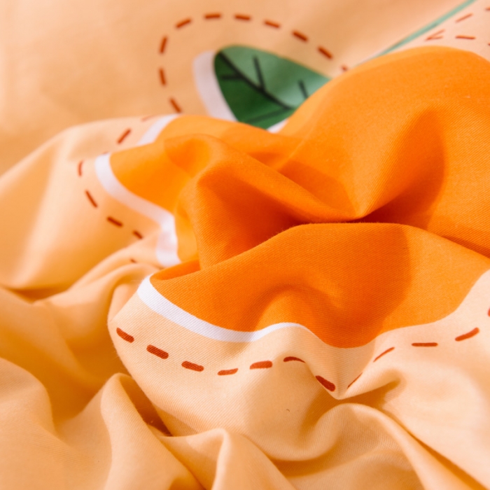 91家纺网 家纺一手货源 找家纺 多品家纺 2023新款12868全棉印花四件套系列第二批 甜橙