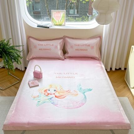 91家纺网 家纺一手货源 找家纺 （总）时年 2023新款水洗冰丝凉席