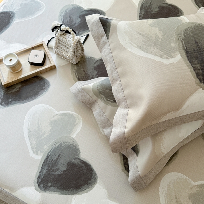 91家纺网 家纺一手货源 找家纺 时年 2023新款水洗冰丝凉席 律动-咖