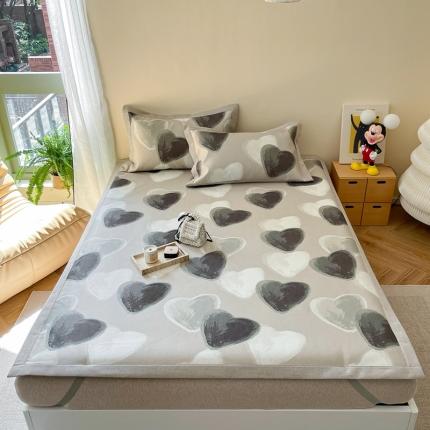 时年 2023新款水洗冰丝凉席 律动-咖