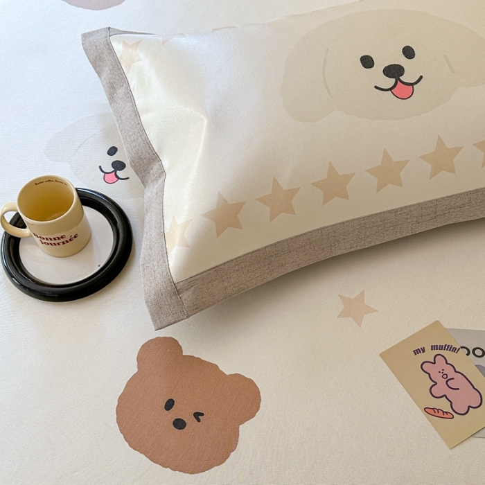 91家纺网 家纺一手货源 找家纺 时年 2023新款水洗冰丝凉席 萌宠