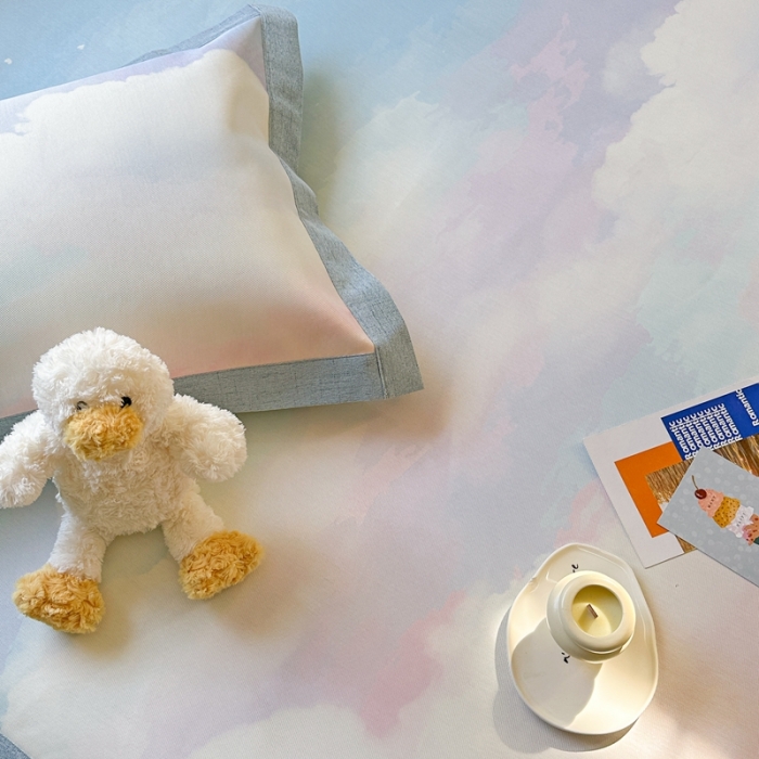 91家纺网 家纺一手货源 找家纺 时年 2023新款水洗冰丝凉席 梦幻