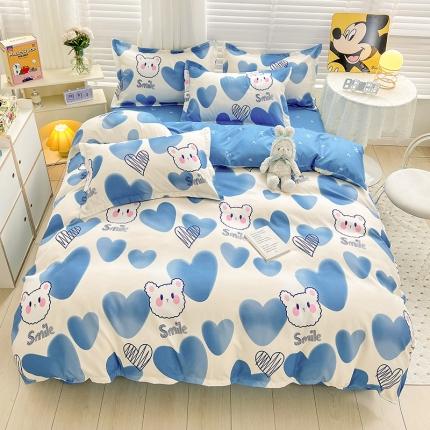 91家纺网 家纺一手货源 找家纺 （总）KT猫直营店 2024新款迪士尼正版授权植物羊绒四件套