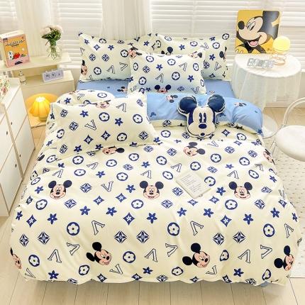 91家纺网 家纺一手货源 找家纺 （总）KT猫直营店 2024新款迪士尼正版授权植物羊绒四件套