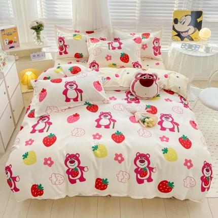 91家纺网 家纺一手货源 找家纺 KT猫直营店 2024新款迪士尼正版授权植物羊绒四件套 小熊宝贝-迪士尼