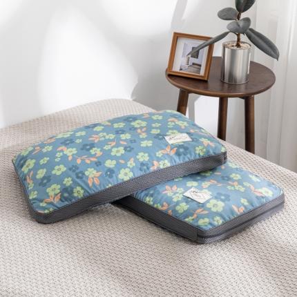 91家纺网 家纺一手货源 找家纺 （总）皇冠之家 2023新款田园印花棉麻可拆卸纯荞麦枕