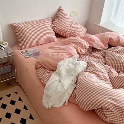 91家纺网 家纺一手货源 找家纺 （总）BOLP 2024 a类AB版双面均全棉色织 水洗棉四件套