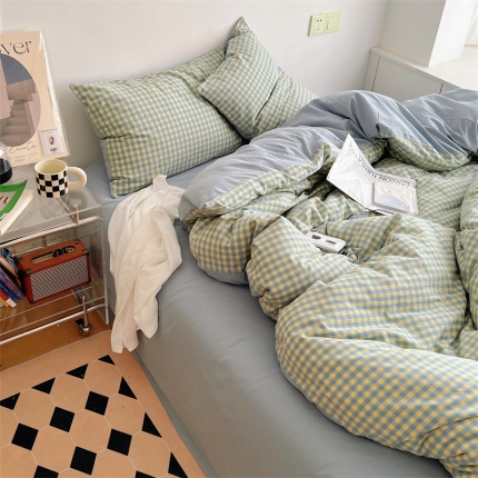 91家纺网 家纺一手货源 找家纺 （总）BOLP 2024 a类AB版双面均全棉色织 水洗棉四件套