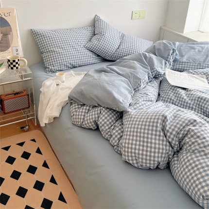 91家纺网 家纺一手货源 找家纺 （总）BOLP 2024 a类AB版双面均全棉色织 水洗棉四件套