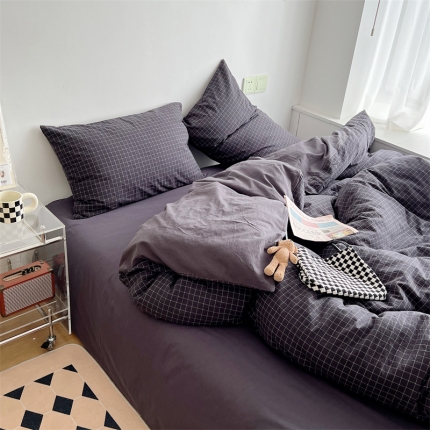 91家纺网 家纺一手货源 找家纺 （总）BOLP 2024 a类AB版双面均全棉色织 水洗棉四件套