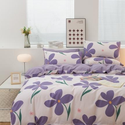 黑马家居2023新款全棉印花喷气12868套件-四件套幽雅