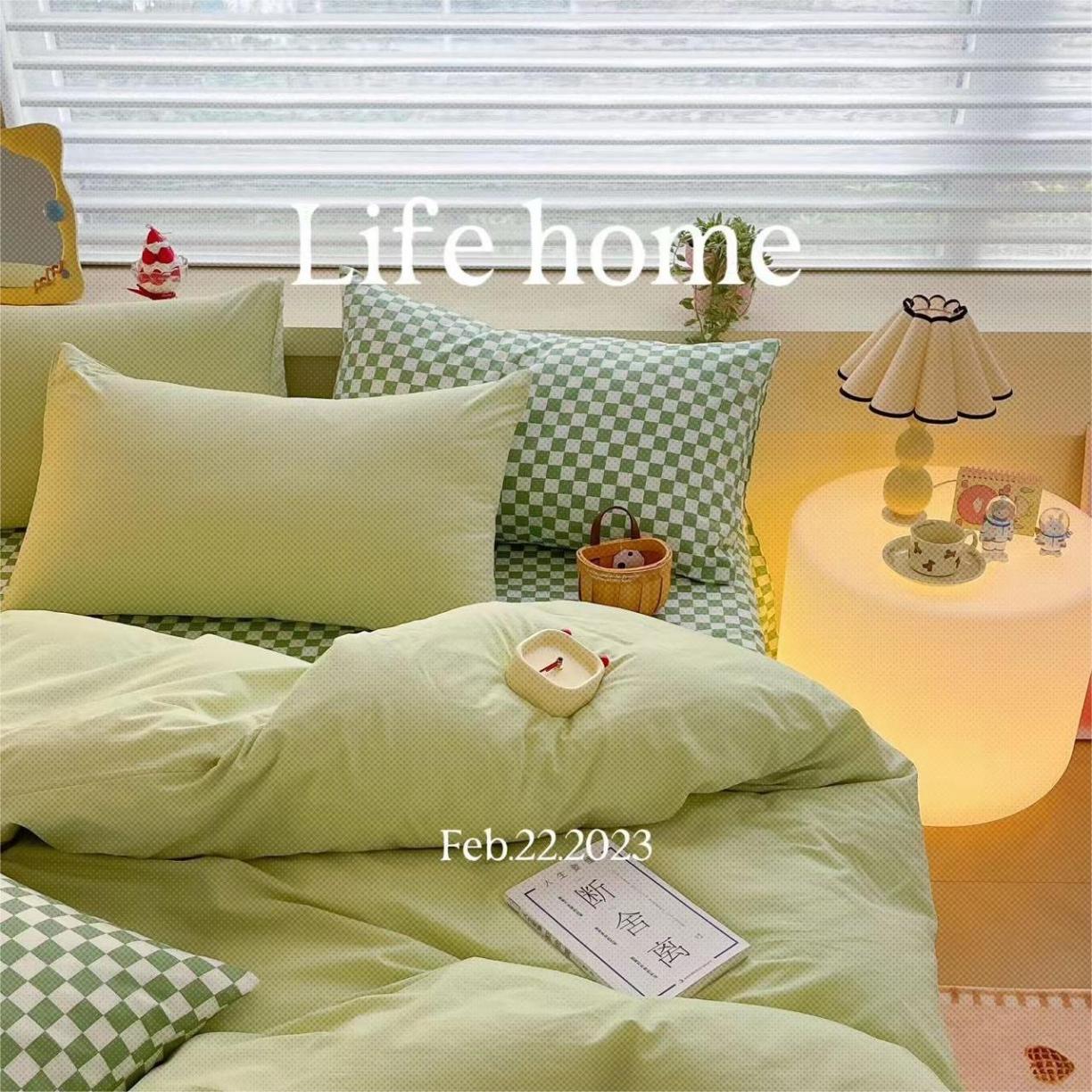 91家纺网 家纺一手货源 找家纺 左视觉创意摄影 ins风套件样片