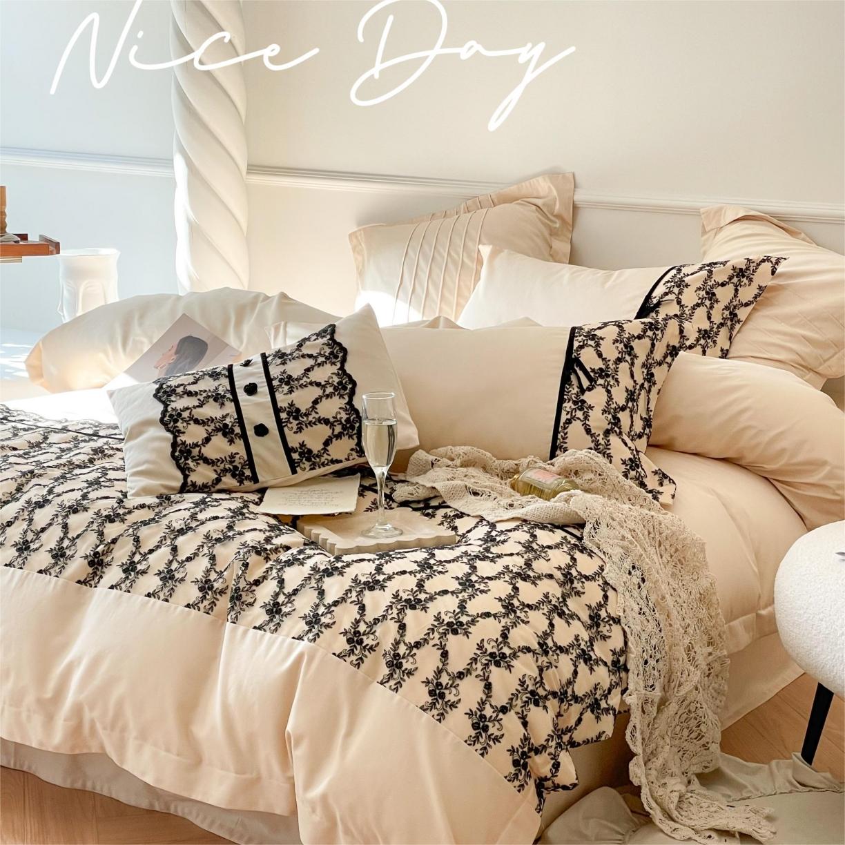 91家纺网 家纺一手货源 找家纺 左视觉创意摄影 法式风样片